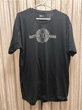 Better Bodies Men's Black Graphic T-Shirt, Size XXL